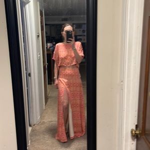 Free People maxi skirt set, size 2 (NWT)